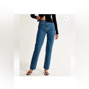Abercrombie & Fitch Womens 30 10 XL The 90s Ultra High Rise Slim Straight Jeans